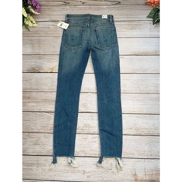 Hudson Nico Super Skinny Crop Distressed Jeans (Sz 25) - Picture 3 of 5